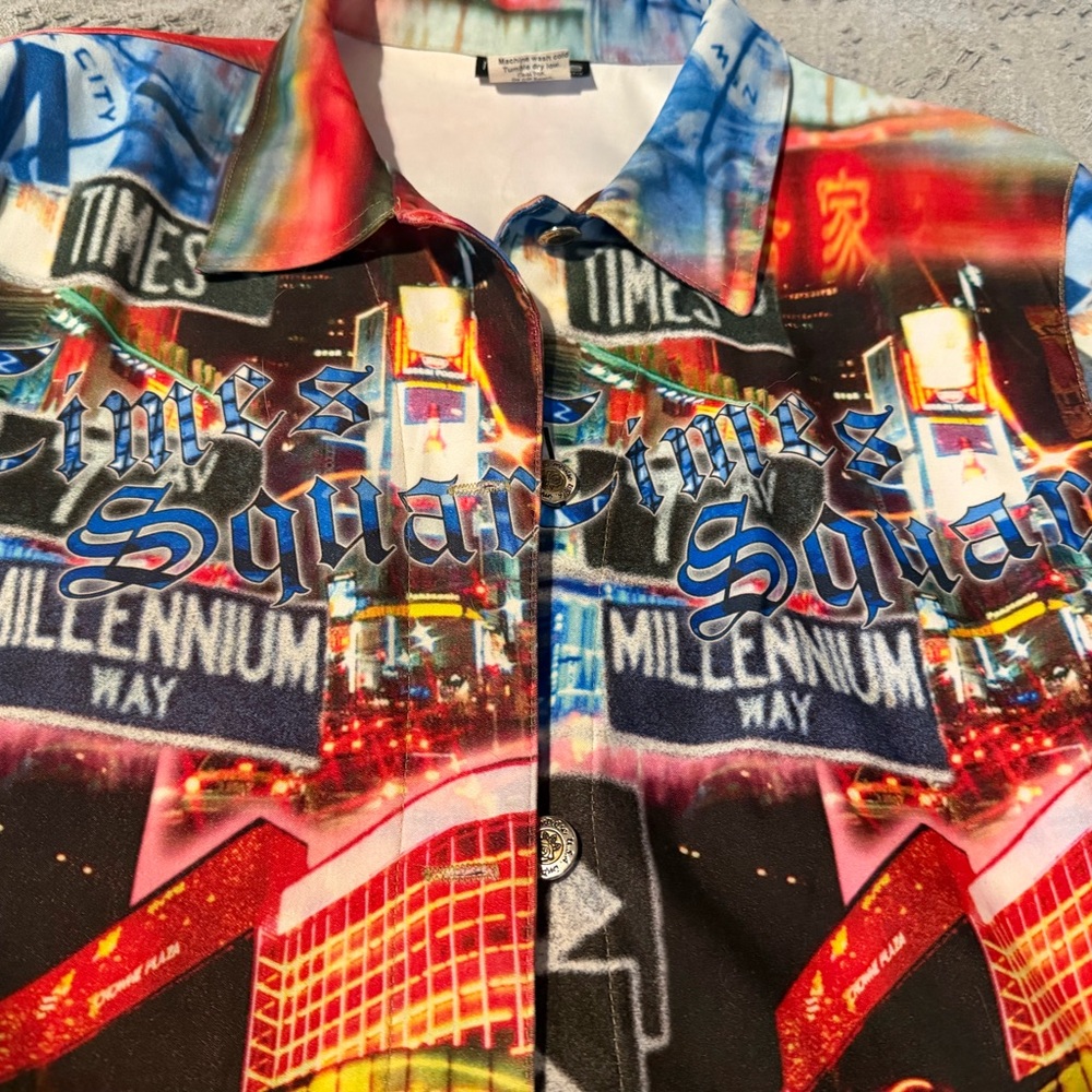 Vibrant Cityscape Bomber Jacket - image 2